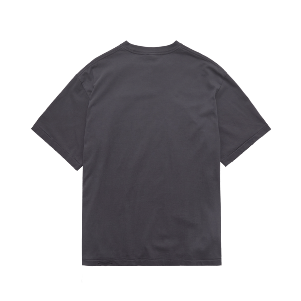 Polyteru - x Hot Stuff Hard Washed Tee 'Angry' Washed (Purple Gray) product image 2 | TRAB K-Fashion Australia