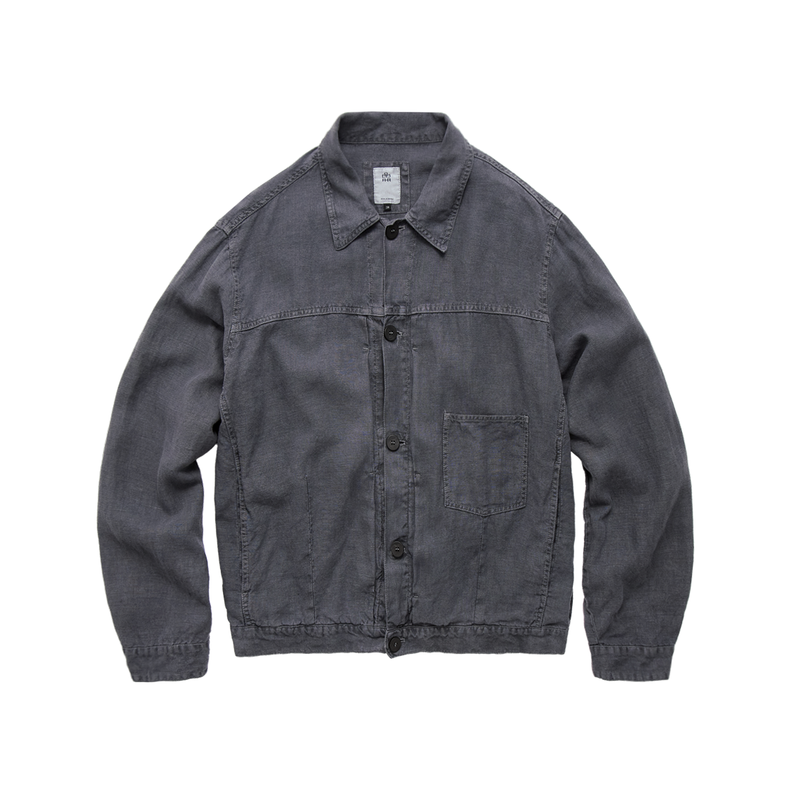 Polyteru - Linen Trucker Jacket (Blue) product image 1 | TRAB K-Fashion Australia