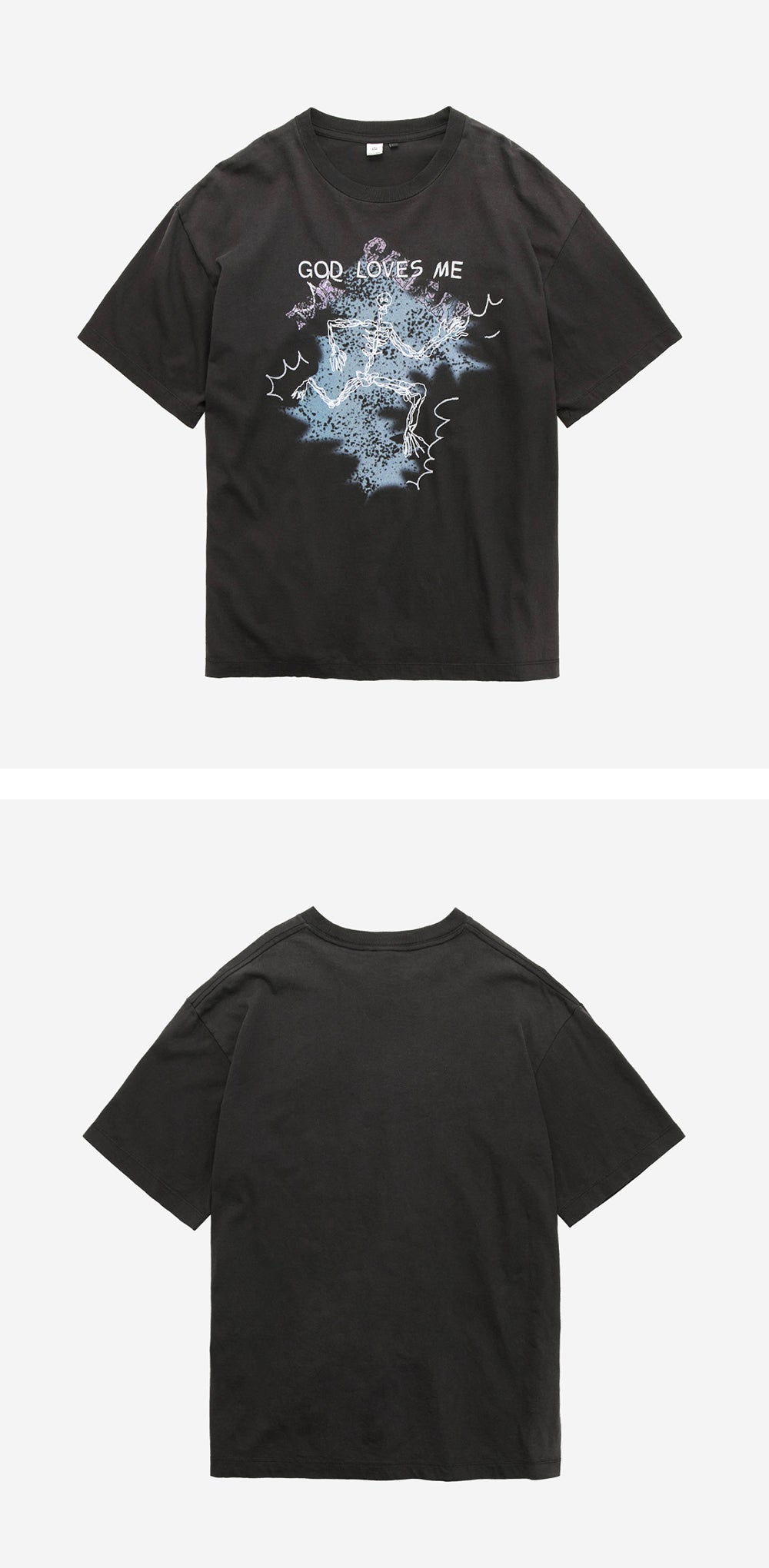 Polyteru - 1011 Lightning 1/2 Tee (Washed Black) product image 5 | TRAB K-Fashion Australia