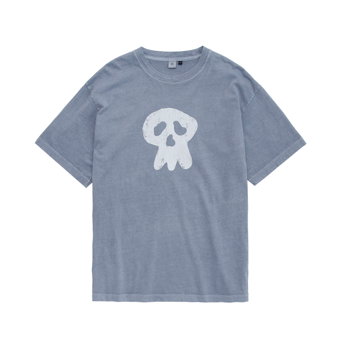 Polyteru - HANK Sad Skull 1/2 Tee (Blue) product image 1 | TRAB K-Fashion Australia