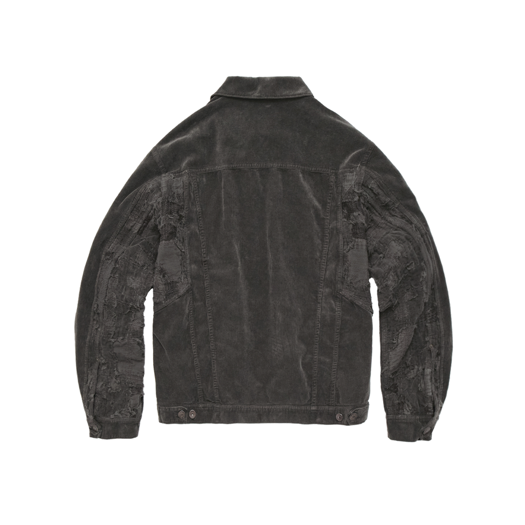 Polyteru - Half Boro Trucker Jacket (Brown) product image 2 | TRAB K-Fashion Australia