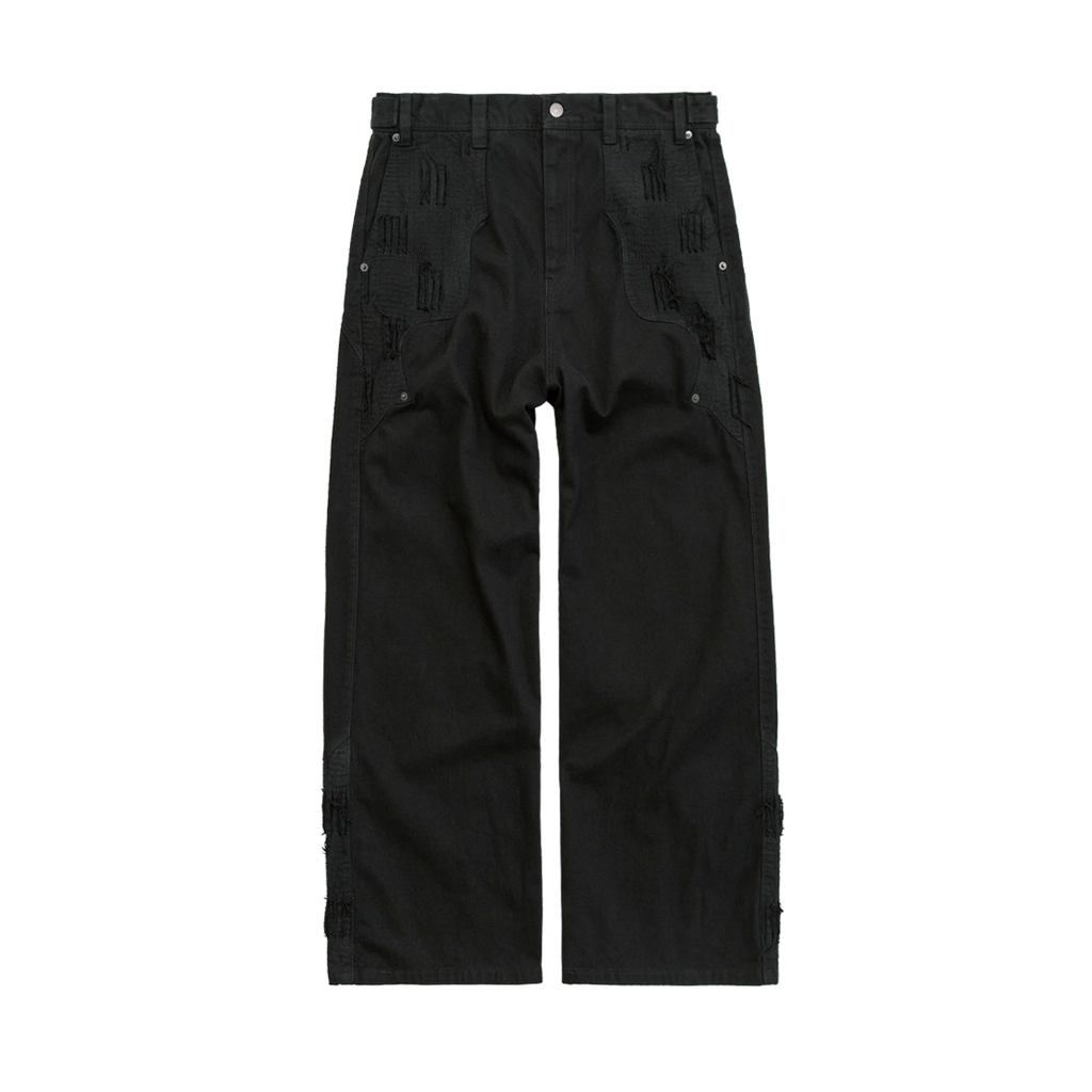 Polyteru - 1011 Western Boro Pants (Black Twill) product image 1 | TRAB K-Fashion Australia