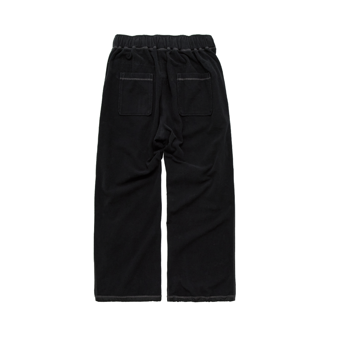 Polyteru - Cover Stitch Sweat Pants (Black) product image 2 | TRAB K-Fashion Australia