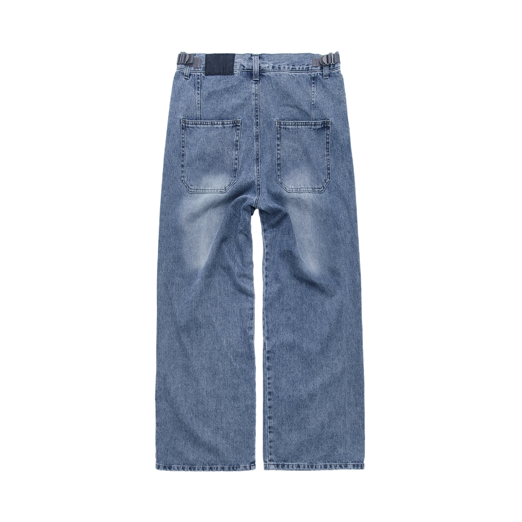 Polyteru - Gosima Denim Pants (Washed Blue) product image 2 | TRAB K-Fashion Australia