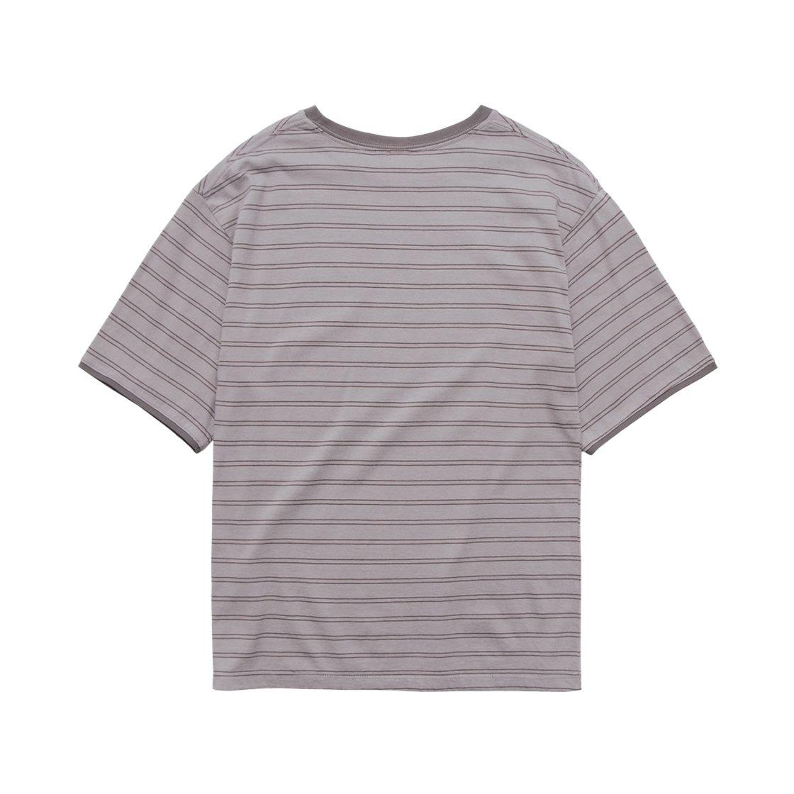 Polyteru - Loosed Striped T-Shirt (Dusty Pink) product image 2 | TRAB K-Fashion Australia