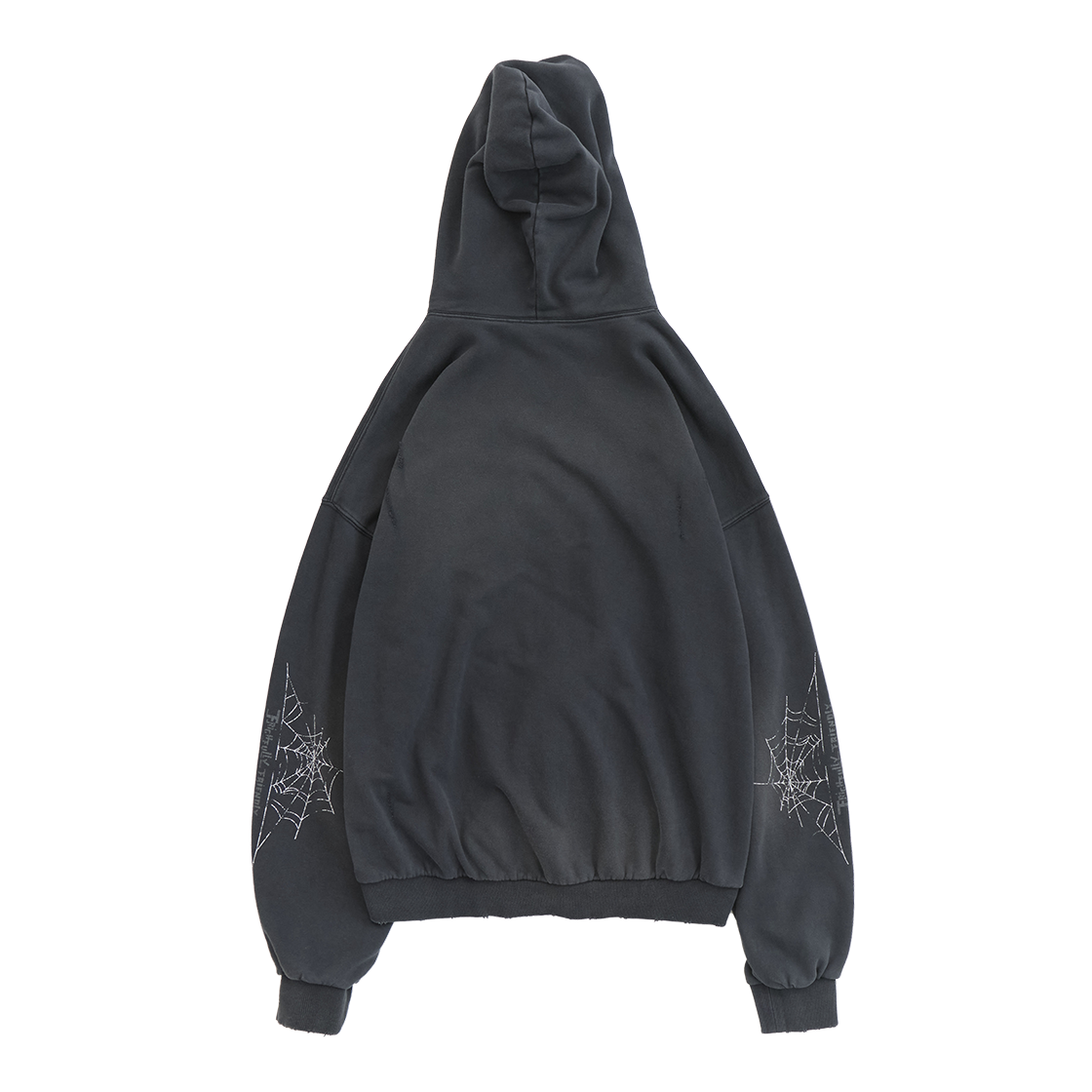 Polyteru - x Casper Zip Hoodie 'Spider's Web' Hard (Washed Ink) product image 1 | TRAB K-Fashion Australia