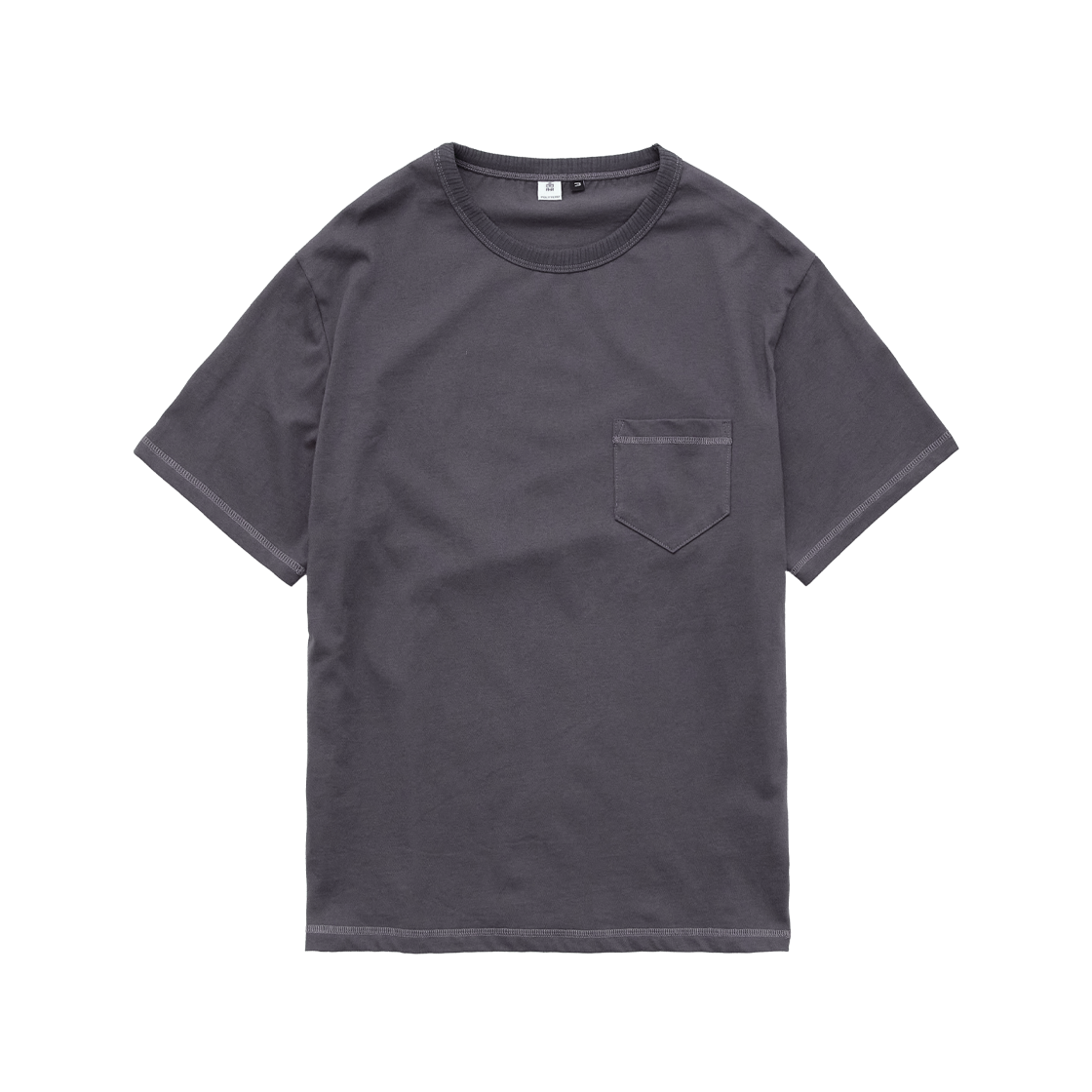 Polyteru - Stitched Pocket Tee (Purple Charcoal) product image 1 | TRAB K-Fashion Australia