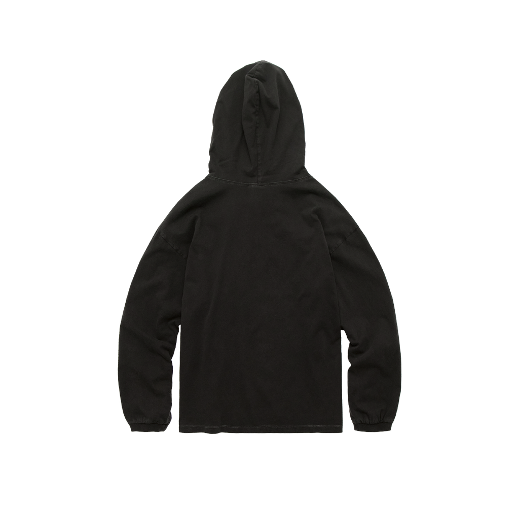 Polyteru - Graphic Hooded Long Sleeves (Holy Charcoal) product image 2 | TRAB K-Fashion Australia