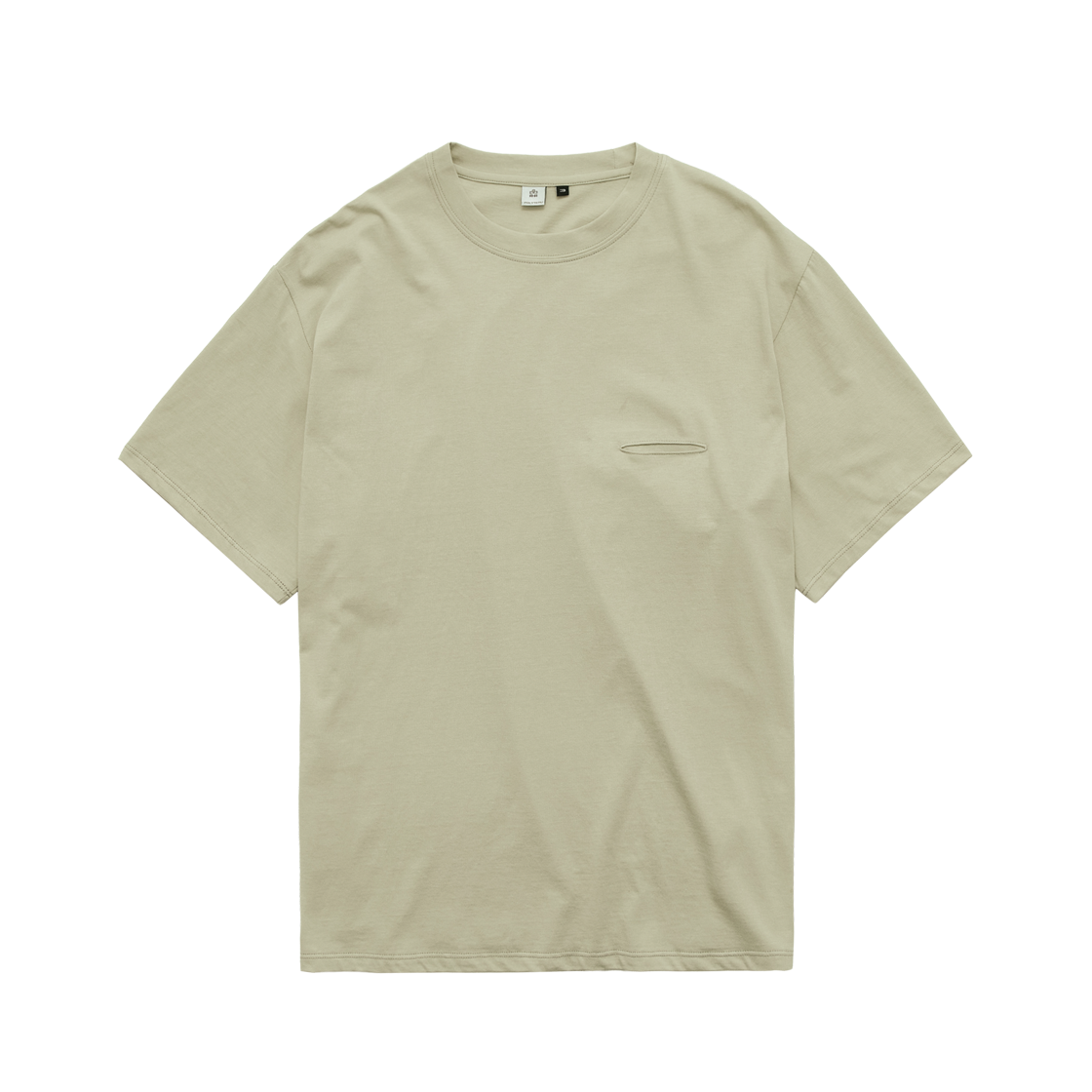 Polyteru - Slash Cut T-Shirt (Sage Lemon) product image 1 | TRAB K-Fashion Australia
