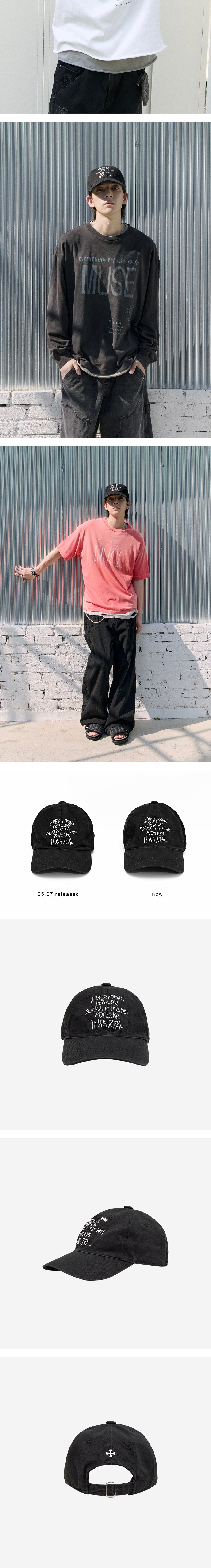 Polyteru - 1011 Doodle Cap (Black) product image 5 | TRAB K-Fashion Australia