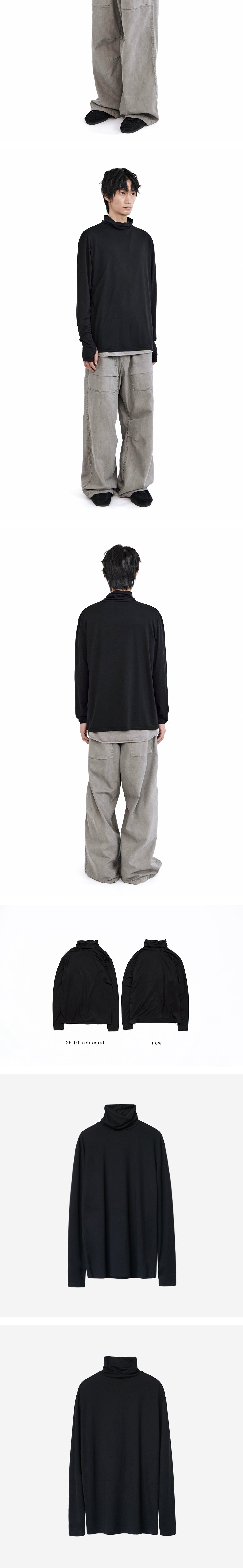 Polyteru - Turtle Neck Sleeve (Black) product image 4 | TRAB K-Fashion Australia