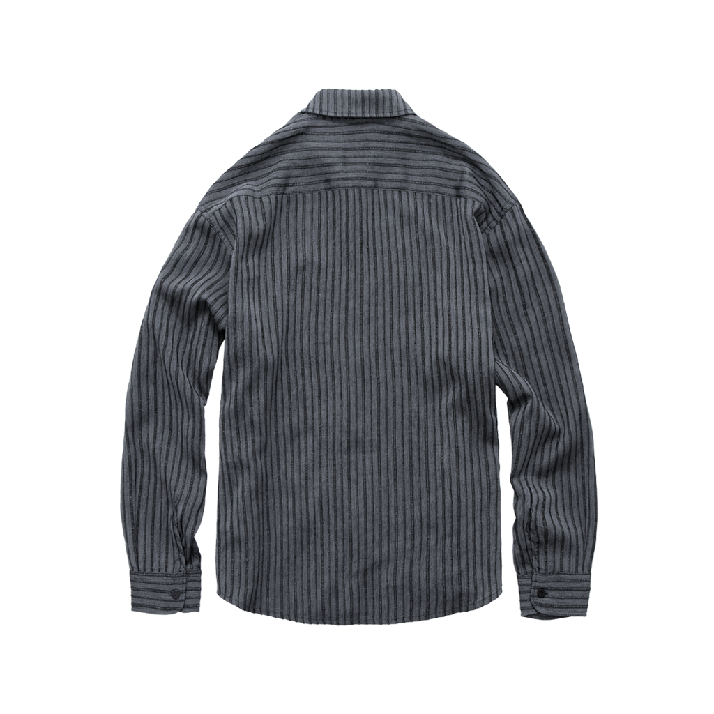 Polyteru - Loosed Striped Shirts (Charcoal) product image 2 | TRAB K-Fashion Australia