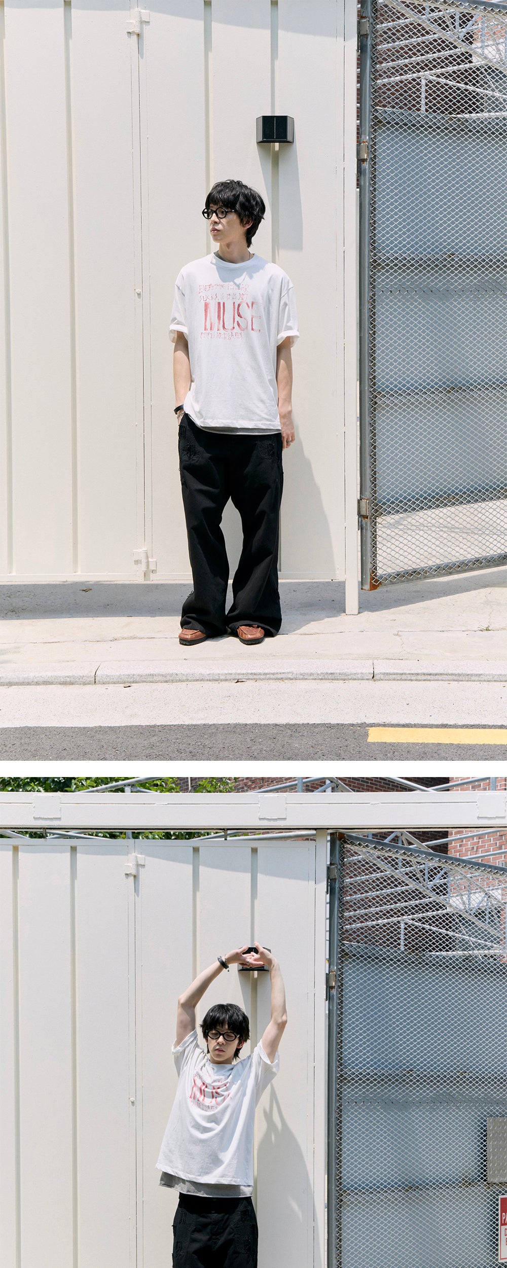 Polyteru - 1011 Marka Muse 1/2 Tee (Used White) product image 3 | TRAB K-Fashion Australia