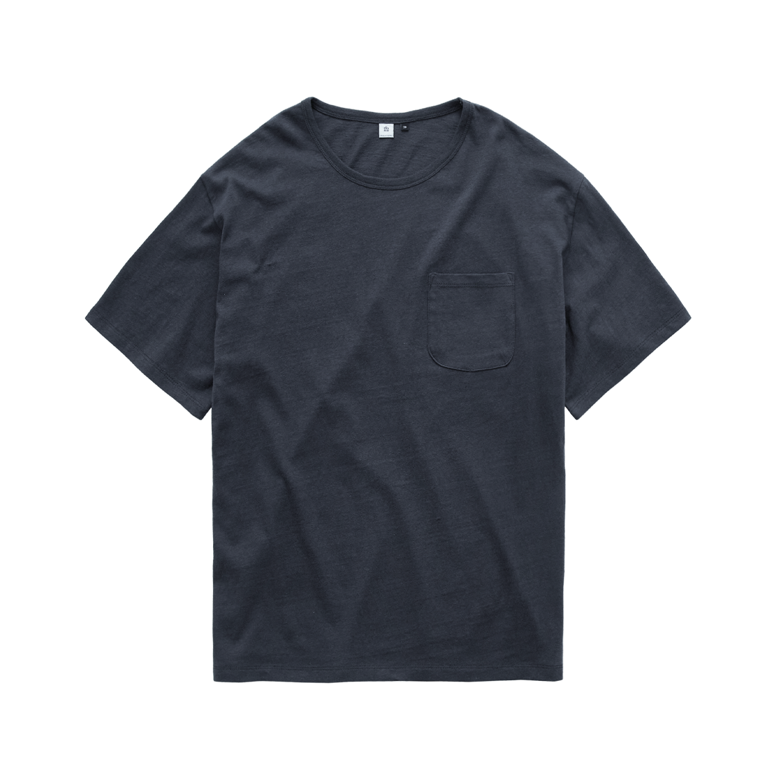 Polyteru - Tenjiku Pocket T-Shirt (Charcoal Navy) product image 1 | TRAB K-Fashion Australia