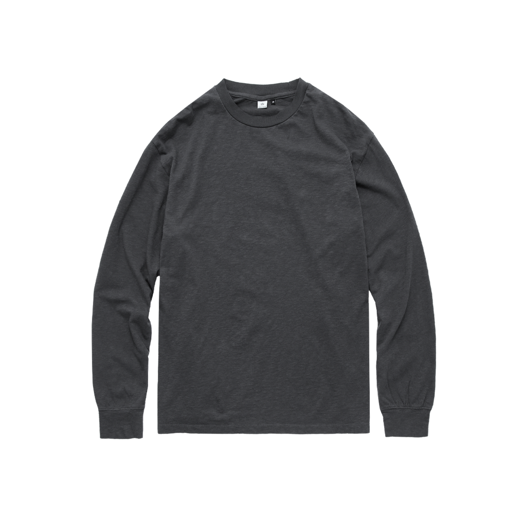 Polyteru - Textured Long Sleeves (Slub Charcoal) product image 1 | TRAB K-Fashion Australia
