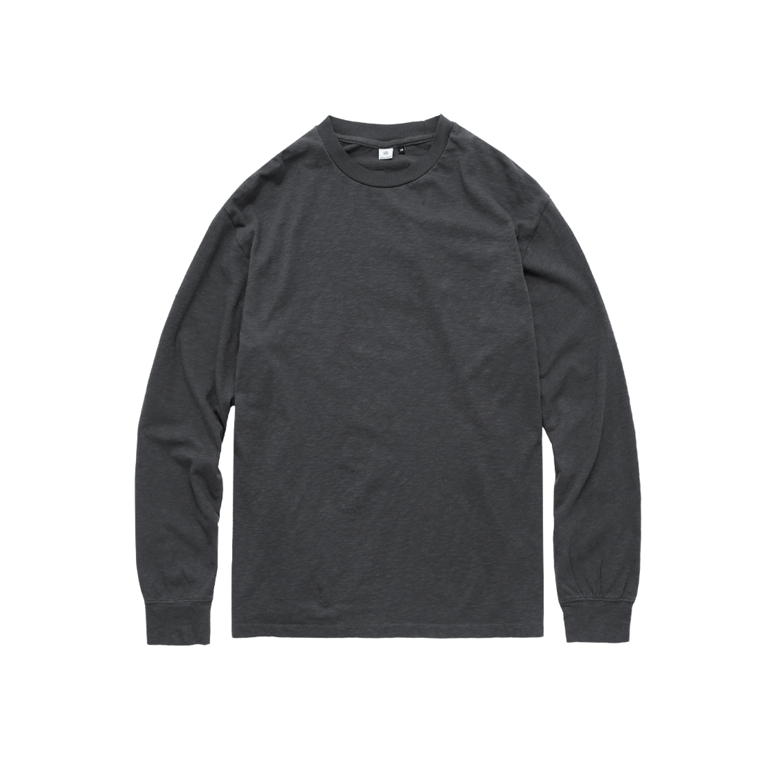 Polyteru - Textured Long Sleeves (Slub Charcoal) product image 1 | TRAB K-Fashion Australia