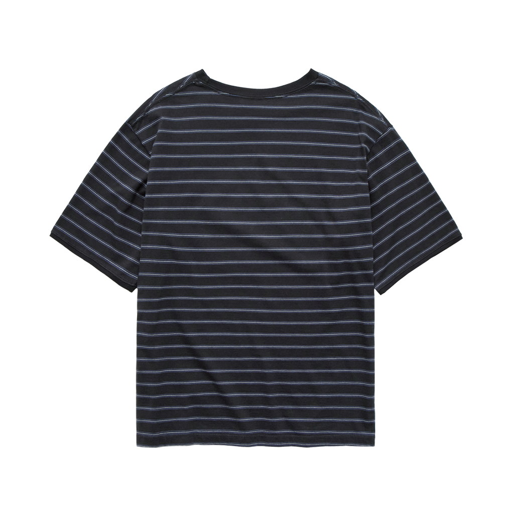 Polyteru - Loosed Striped T-Shirt (Ink Charcoal) product image 2 | TRAB K-Fashion Australia