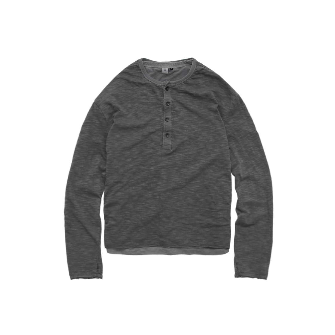 Polyteru - Henley Neck Long Sleeves (Charcoal) product image 1 | TRAB K-Fashion Australia