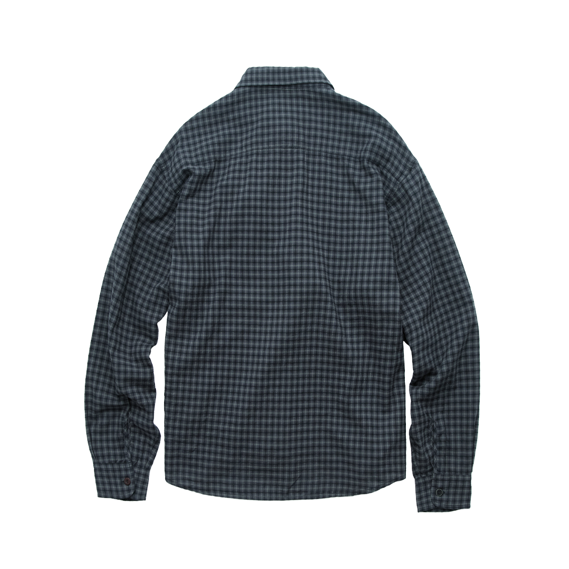Polyteru - Loosed Check Shirts (Navy) product image 2 | TRAB K-Fashion Australia