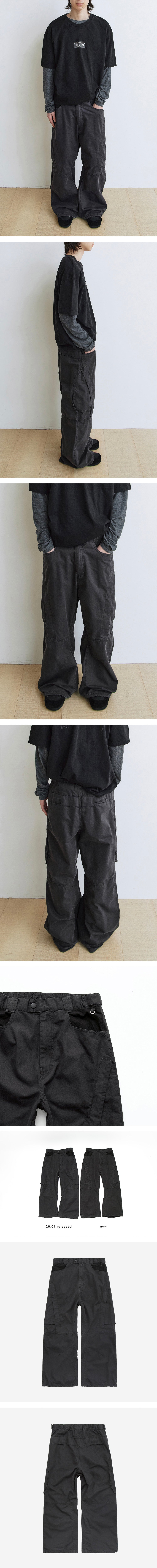 Polyteru - Boarder Pants (Dark Navy) product image 3 | TRAB K-Fashion Australia