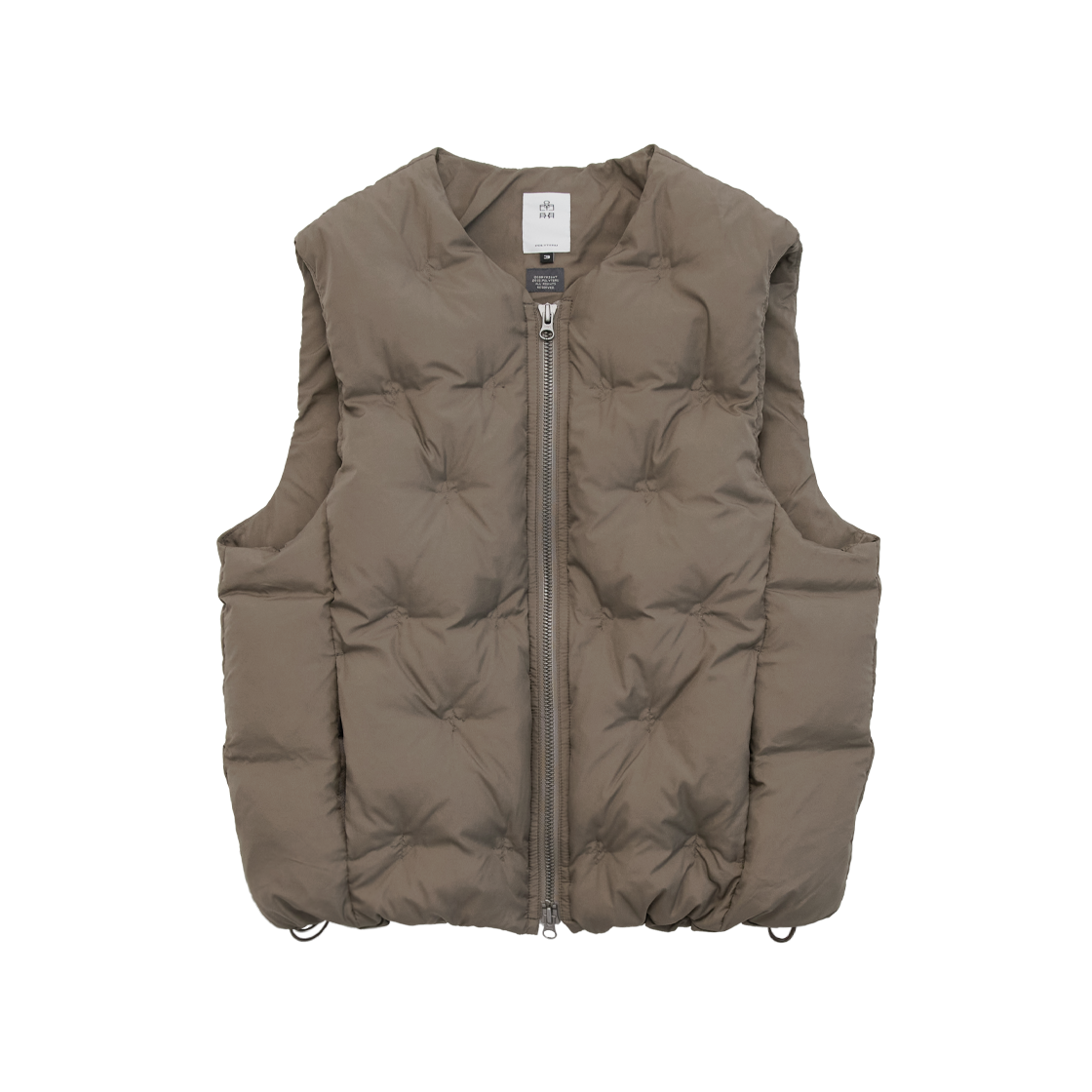 Polyteru - Embo Down Vest (Beige) product image 1 | TRAB K-Fashion Australia