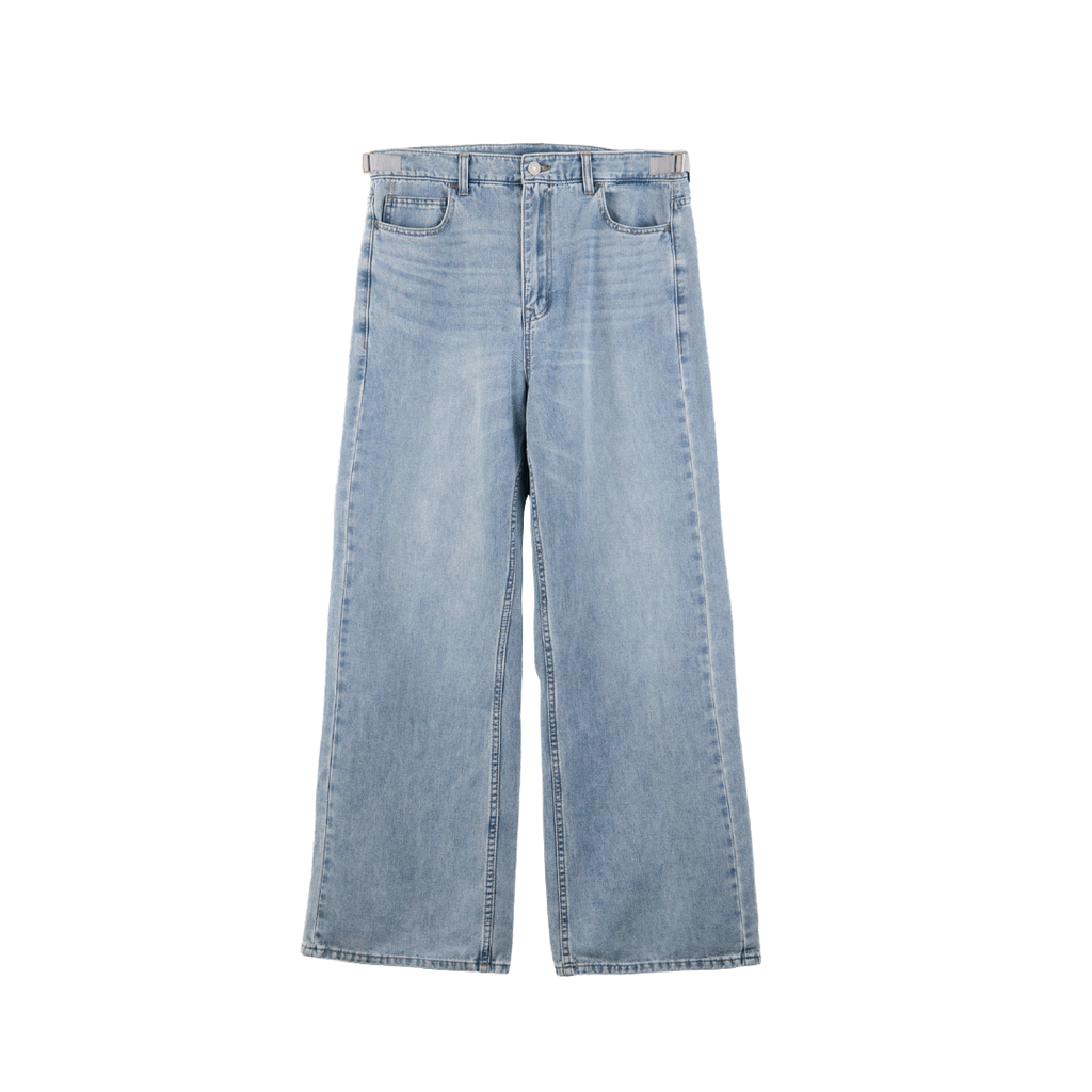 Polyteru - Uncle Cut Denim Jeans Washed (Light Blue) product image 1 | TRAB K-Fashion Australia