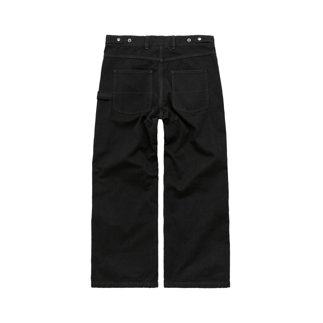 Polyteru - Grained Carpenter Denim Pants (Charcoal) product image 2 | TRAB K-Fashion Australia