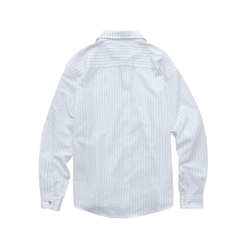 Polyteru - Loosed Striped Shirts (Washed White) product image 2 | TRAB K-Fashion Australia