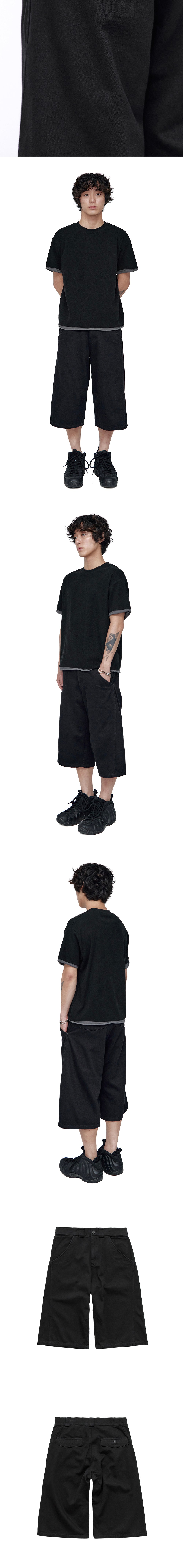 Polyteru - Half Slash Officer Pants (Black) product image 4 | TRAB K-Fashion Australia