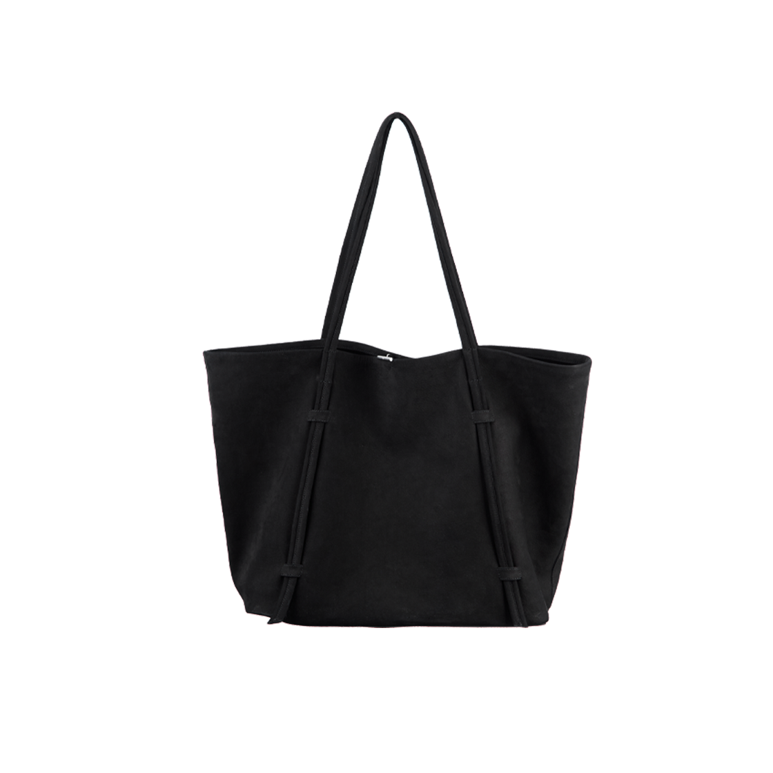 Polyteru - Shopper Tote Bag (Suede Black) product image 1 | TRAB K-Fashion Australia