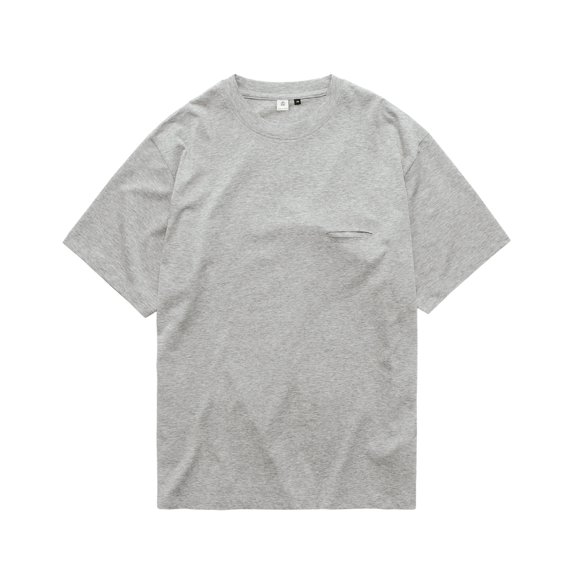 Polyteru - Slash Cut T-Shirt (Melange Gray) product image 1 | TRAB K-Fashion Australia