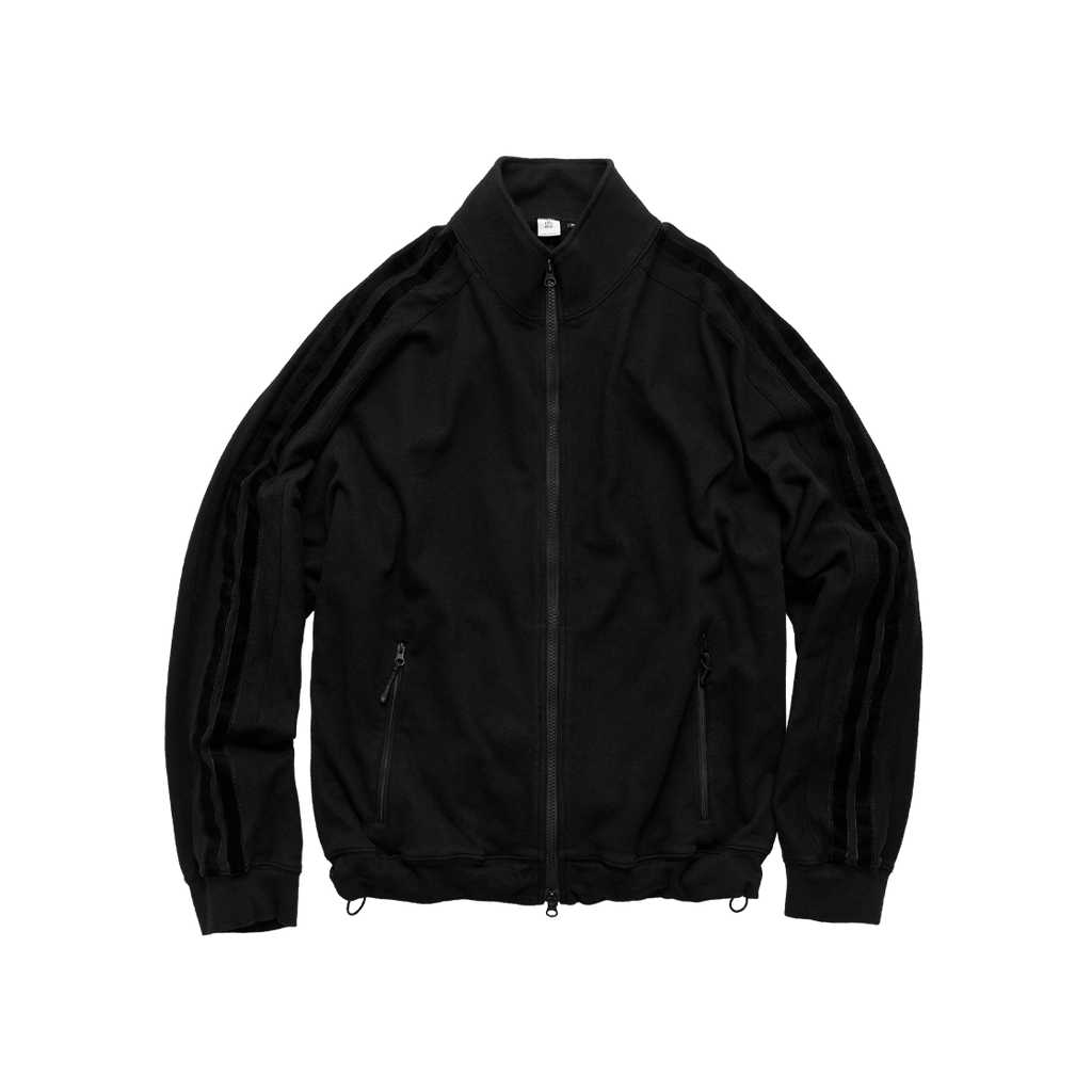 Polyteru - Velour Taped Track Top Jacket (Black) product image 1 | TRAB K-Fashion Australia