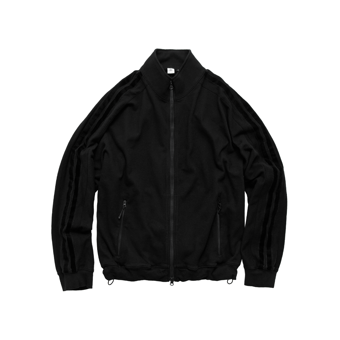 Polyteru - Velour Taped Track Top Jacket (Black) product image 1 | TRAB K-Fashion Australia