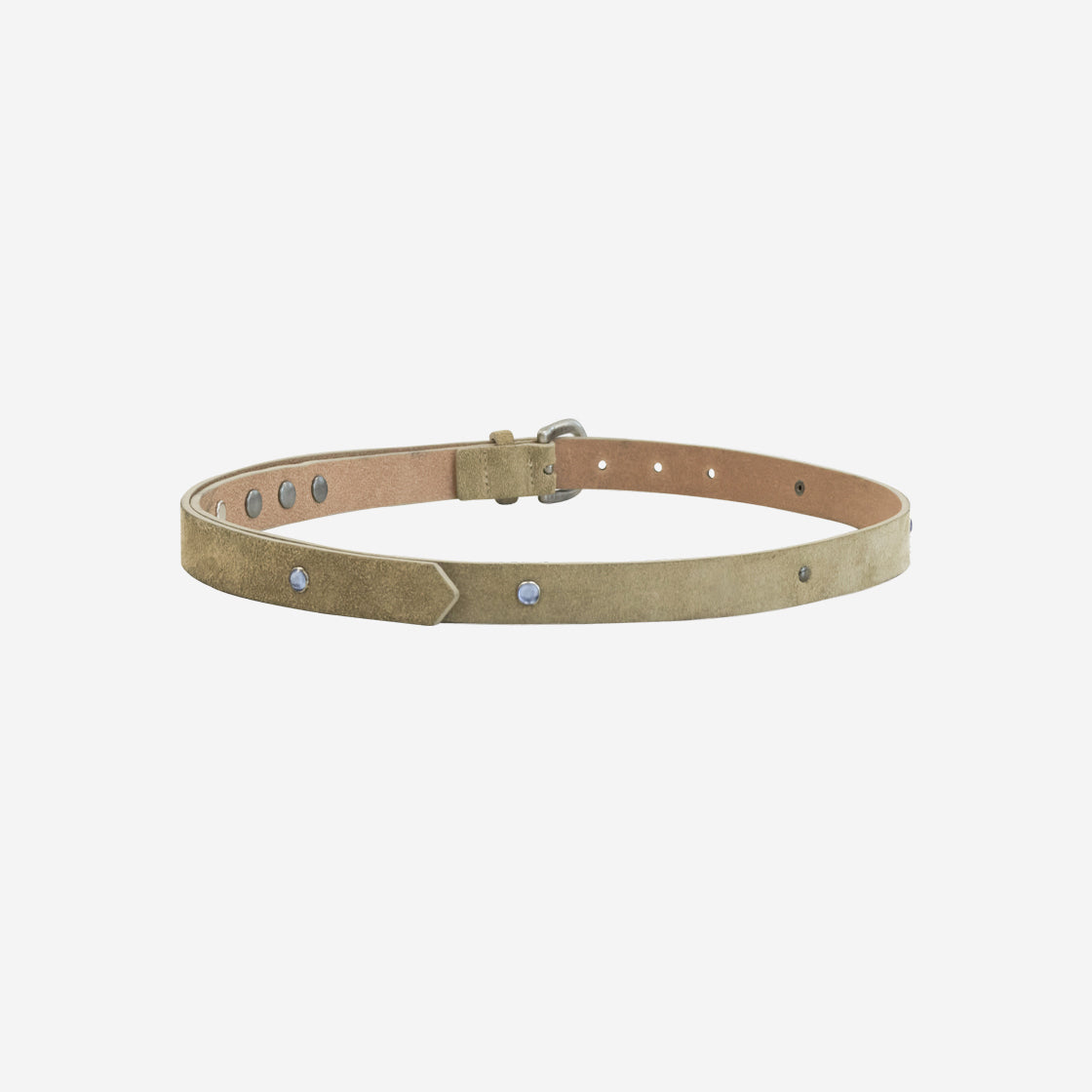 Polyteru - Suede Belt Beige 002 (Gemstone) product image 1 | TRAB K-Fashion Australia