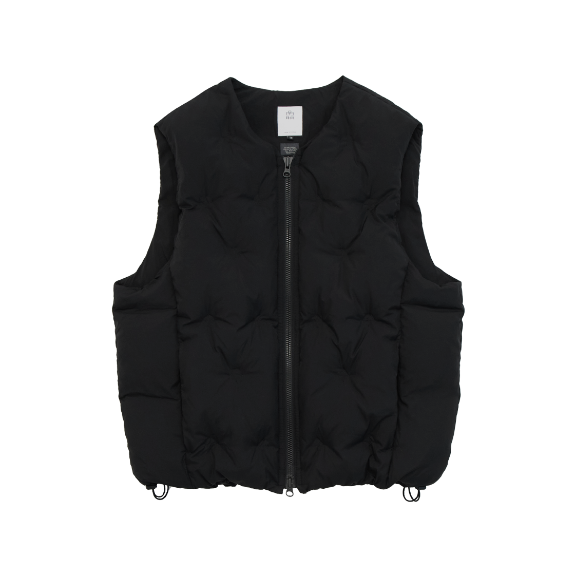 Polyteru - Embo Down Vest (Black) product image 1 | TRAB K-Fashion Australia