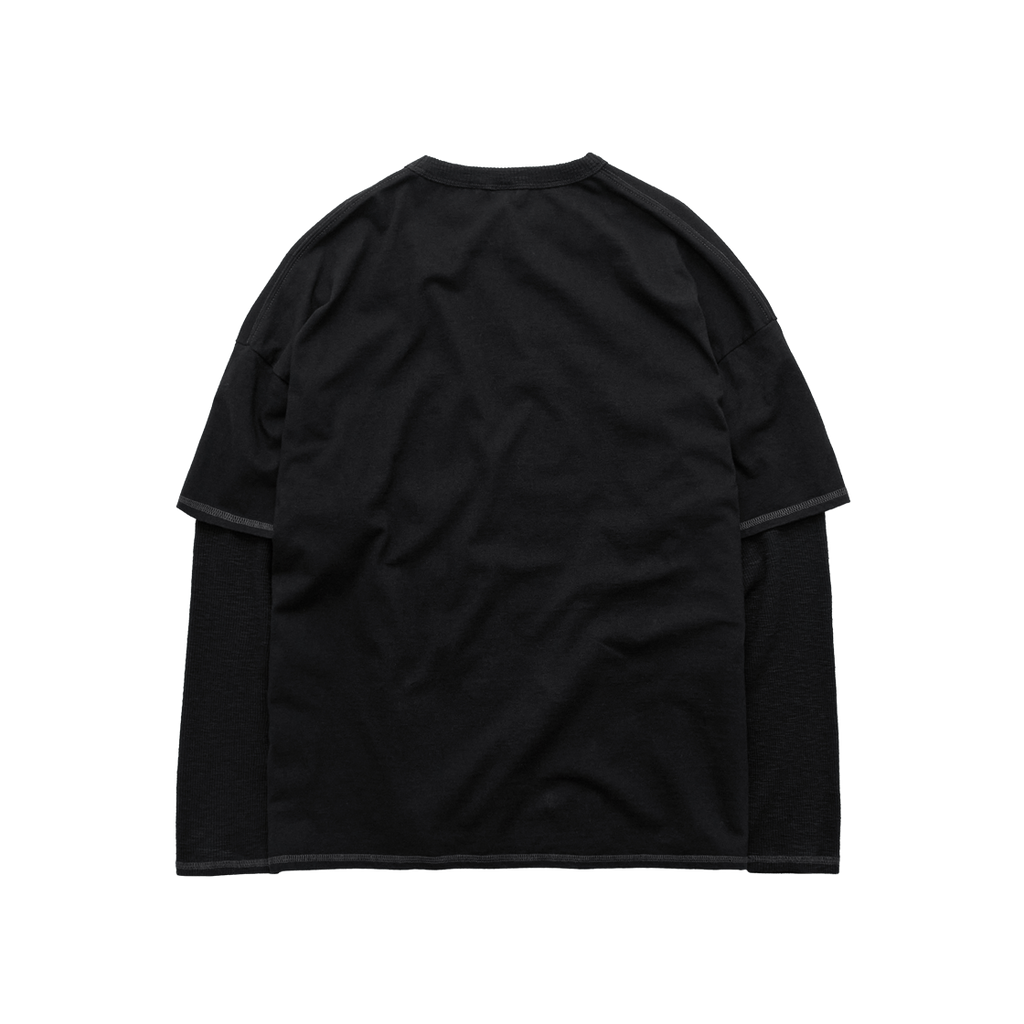 Polyteru - Layered Long Sleeves (Black) product image 2 | TRAB K-Fashion Australia