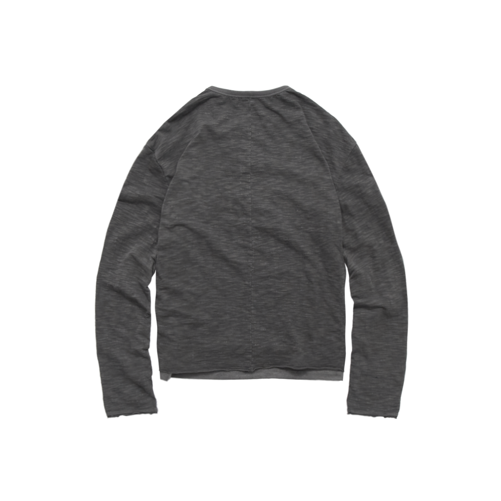 Polyteru - Henley Neck Long Sleeves (Charcoal) product image 2 | TRAB K-Fashion Australia