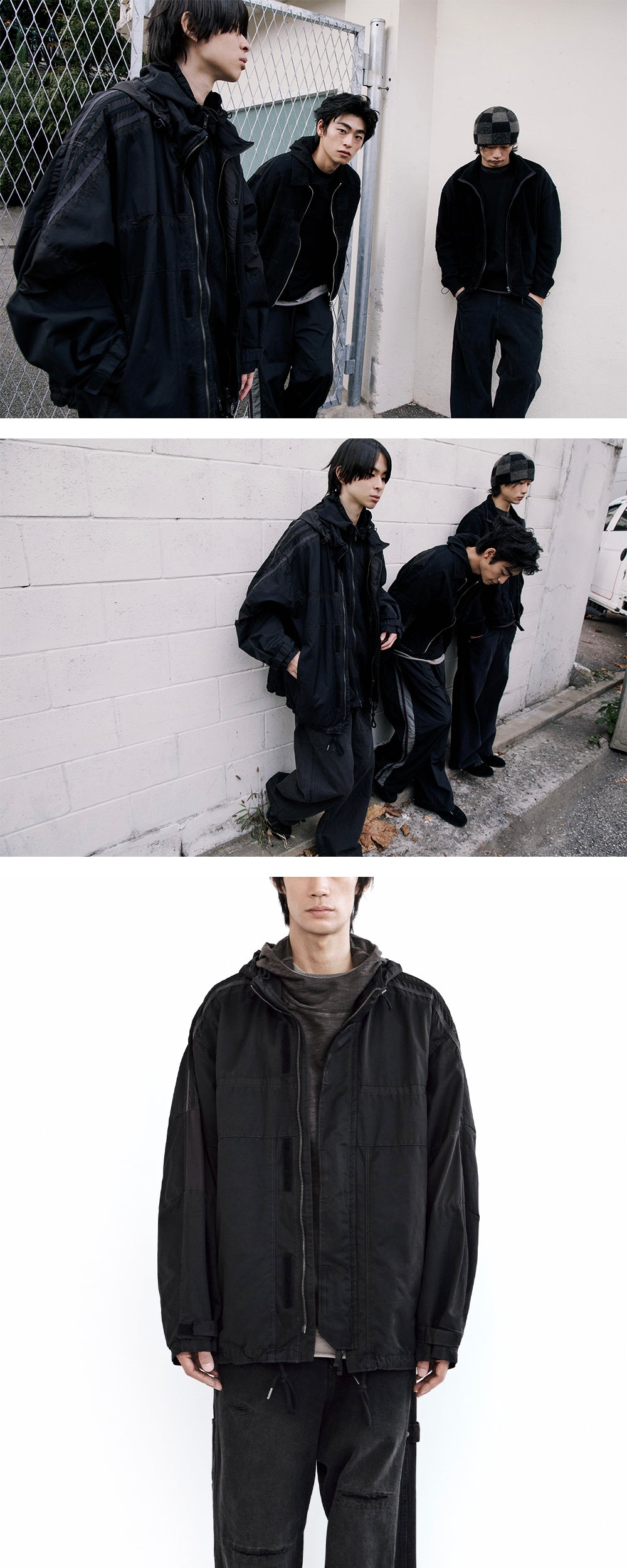 Polyteru - Old School Track Parka (Black) product image 5 | TRAB K-Fashion Australia