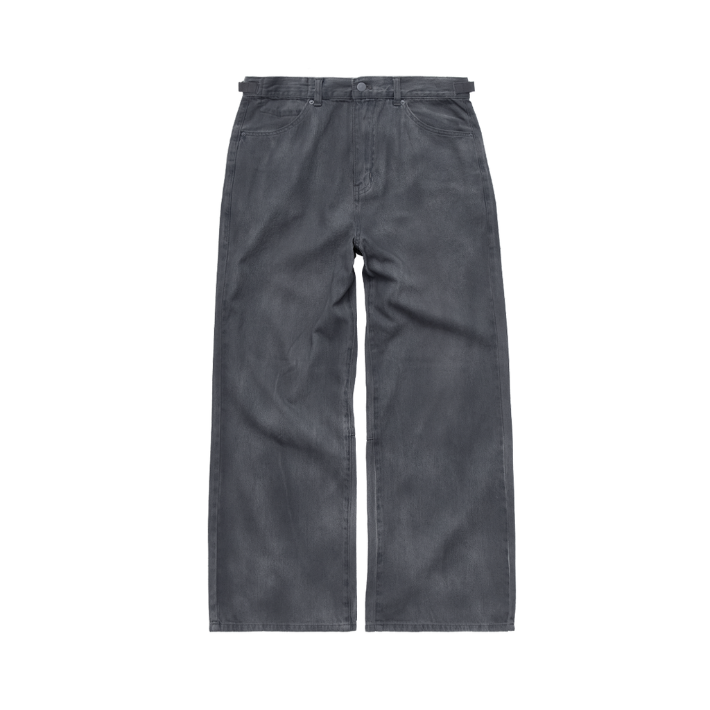 Polyteru - Coated Gosima Denim Pants (Blue) product image 1 | TRAB K-Fashion Australia
