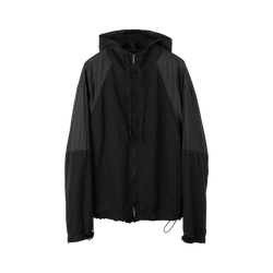 Polyteru - Old Block Zip Parka Black Striped & (Glossy Black) product image 1 | TRAB K-Fashion Australia