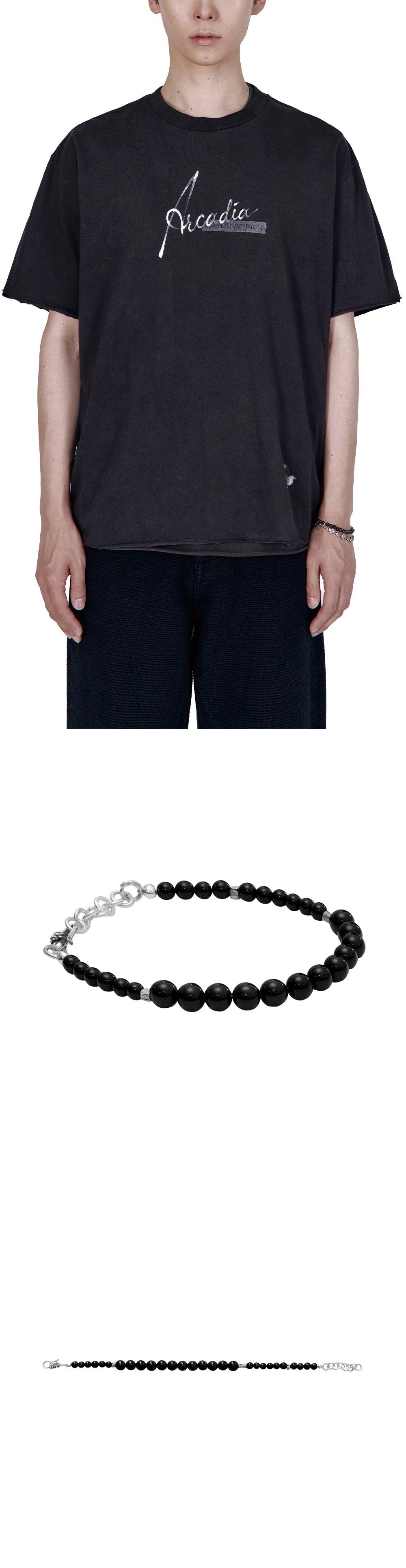 Polyteru - Beads Bracelet (Black) product image 3 | TRAB K-Fashion Australia