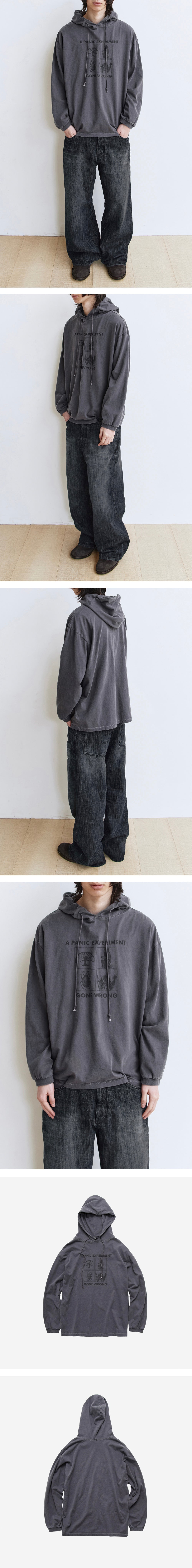 Polyteru - Graphic Hooded Long Sleeves 4 Frame (Purple Gray) product image 3 | TRAB K-Fashion Australia