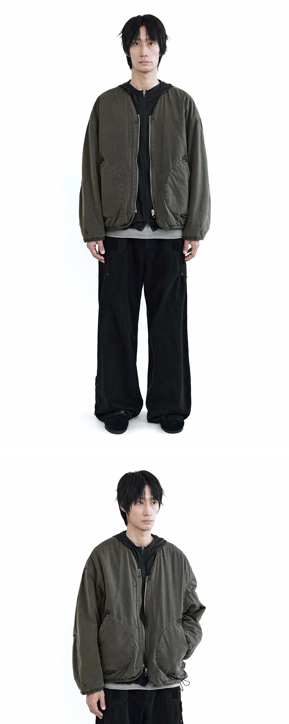 Polyteru - Reversible Liner Jacket Used Olive + (Quilted Green) product image 5 | TRAB K-Fashion Australia