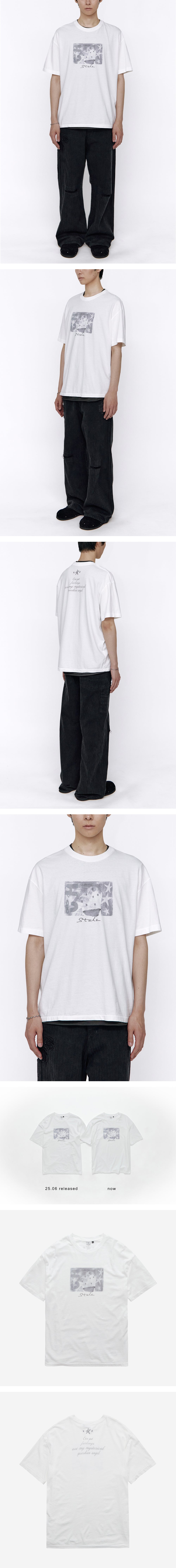 Polyteru - HANK 1/2 Graphic T-Shirt 'Starmie' (White) product image 3 | TRAB K-Fashion Australia