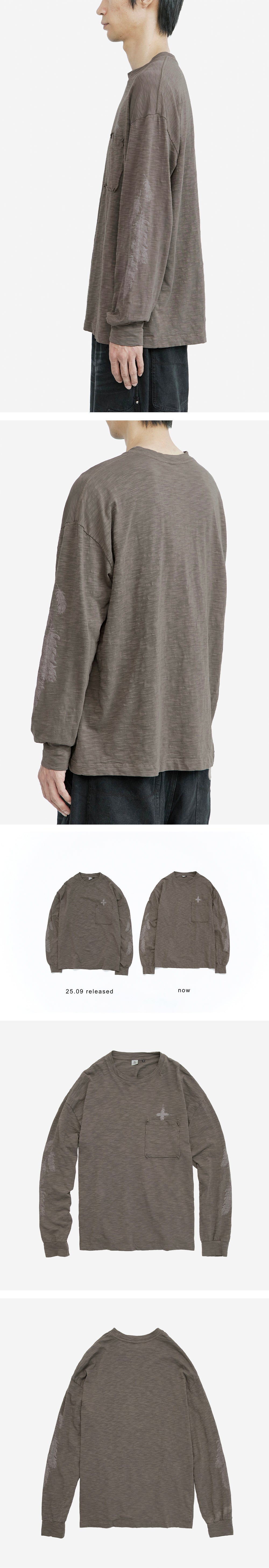 Polyteru - 1011 Feather Long Sleeve (Brown) product image 5 | TRAB K-Fashion Australia