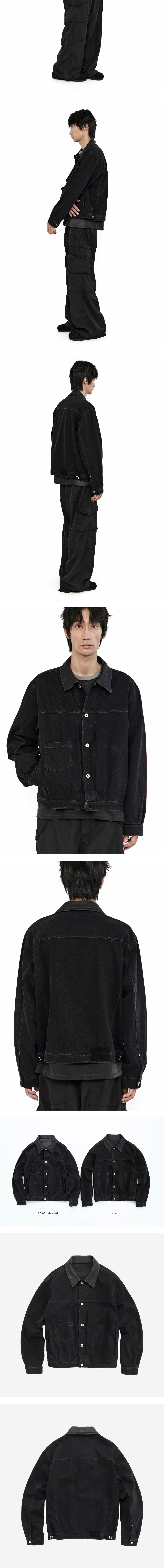 Polyteru - Used Trucker Jacket (Black) product image 4 | TRAB K-Fashion Australia