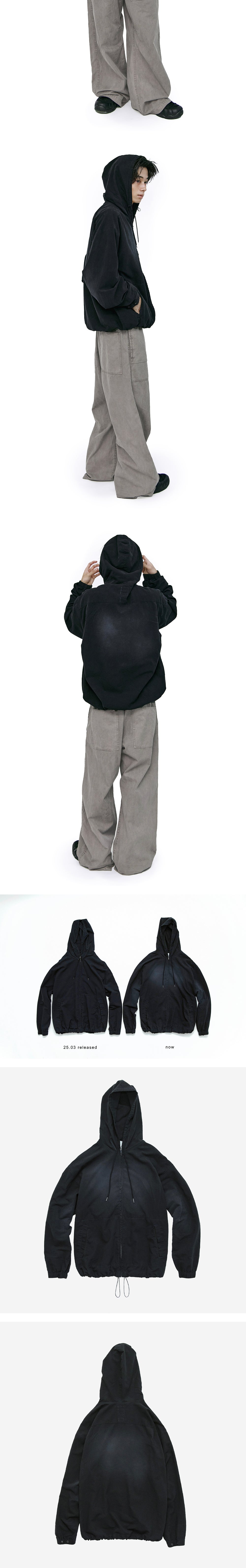 Polyteru - Zip Hoodie Parka (Faded Ink) product image 4 | TRAB K-Fashion Australia