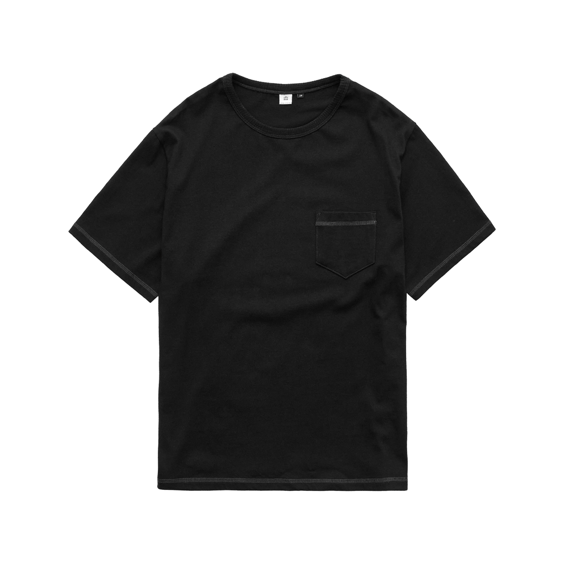 Polyteru - Stitched Pocket Tee (Black) product image 1 | TRAB K-Fashion Australia