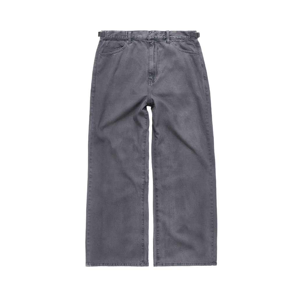 Polyteru - Oily Coated Gosima Denim Pants (Blue) product image 1 | TRAB K-Fashion Australia