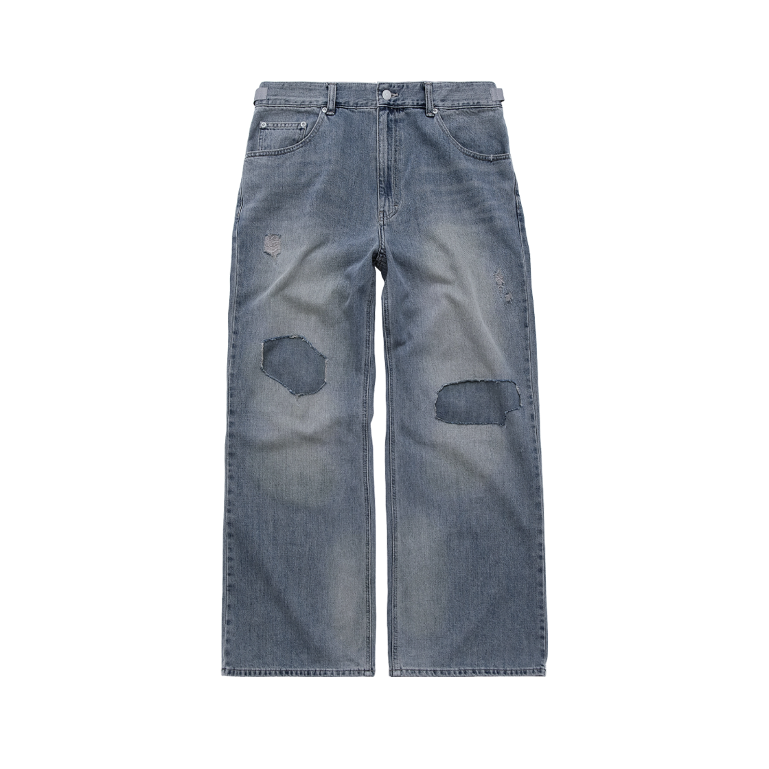 Polyteru - Gosima Denim Pants Knee Patch 1.2V (Vintage Blue) product image 1 | TRAB K-Fashion Australia